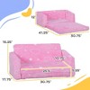 Aghana Digitals Toddler Sofa: Glow-in-Dark Fairy Design, Soft Foam, Stable Wood Frame for 18-36 - 4 of 4