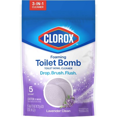 Clorox Lavender Clean Foaming Toilet Bomb Toilet Bowl Cleaner