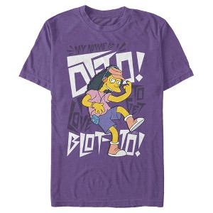Men's The Simpsons My Name is Otto I Love to Get Blotto T-Shirt - 1 of 4