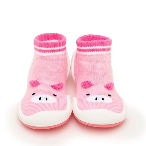 Komuello Baby Girl First Walk Sock Shoes Piglet Pink : Target