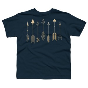 Boy's Design By Humans Be Brave Little Arrow (gold) By staceyroman T-Shirt - 1 of 3