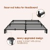 Homhougo Bed Frame, Sturdy Metal Platform with Durable Iron Slat Support and Legs, Twin Size 6 Inch Height, Easy Assembly, Storage Space Under Bed - 4 of 4