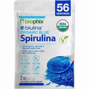 Biophix Blulina Organic Blue Spirulina Powder 2 oz | Antioxidant
