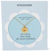 Gold Plated Compass Pendant Necklace | ETHICGOODS - 2 of 3