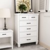 Dresser for Bedroom with 6 Drawers, 45" Tall Chests of Drawers w/Storage, Large Drawer Dresser for Closet, Wooden Storage Cabinet for Entryway - 3 of 4