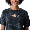 Nashville Guitars & Flowers Women’s Mineral Wash Crew Neck Short Sleeve T-shirt - image 3 of 4