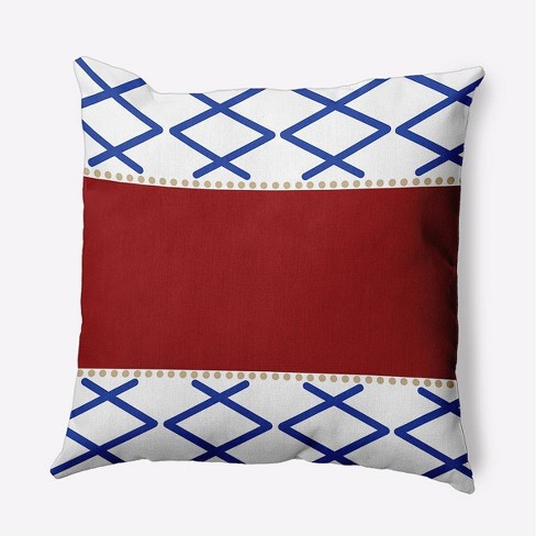 Navy and hot sale red pillows