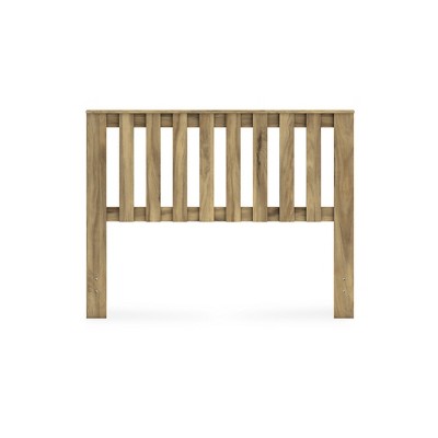 Light Brown Full Wood Panel Headboard