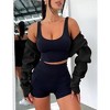 Womens Stylish Bolero Long Sleeve Sweatshirts Bolero Open Front Cropped Cardigan Workout Crop Tops Sweatshirt Shrug Sweatshirt Bolo - 2 of 4