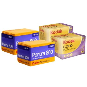 Kodak GOLD 200 Color Negative Film (35mm, 24 Exposures, 2-Pack) w/ Kodak Professional Portra 800 Color Negative Film (35mm, 36 Exposures, 2-Pack) - 1 of 4