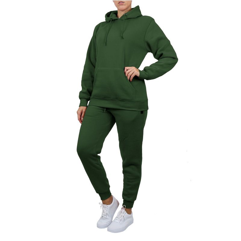Rudolph Women's Loose Fit Fleece-Lined Pullover Hoodie & Jogger 2-Piece Set, 2 of 4