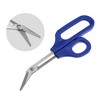 Unique Bargains Stainless Steel Toenail Scissors for Elderly Thick Nail Cuticle Trimmer Long Handled Manicure Pedicure Tool Blue 2 Pcs - image 3 of 4