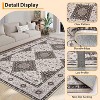 Washable Runner Rug, Vintage Printed Hallway Carpet, Non-Slip Low Pile Soft Oriental Accent Rug for Kitchen, Entryway, Laundry, - 4 of 4