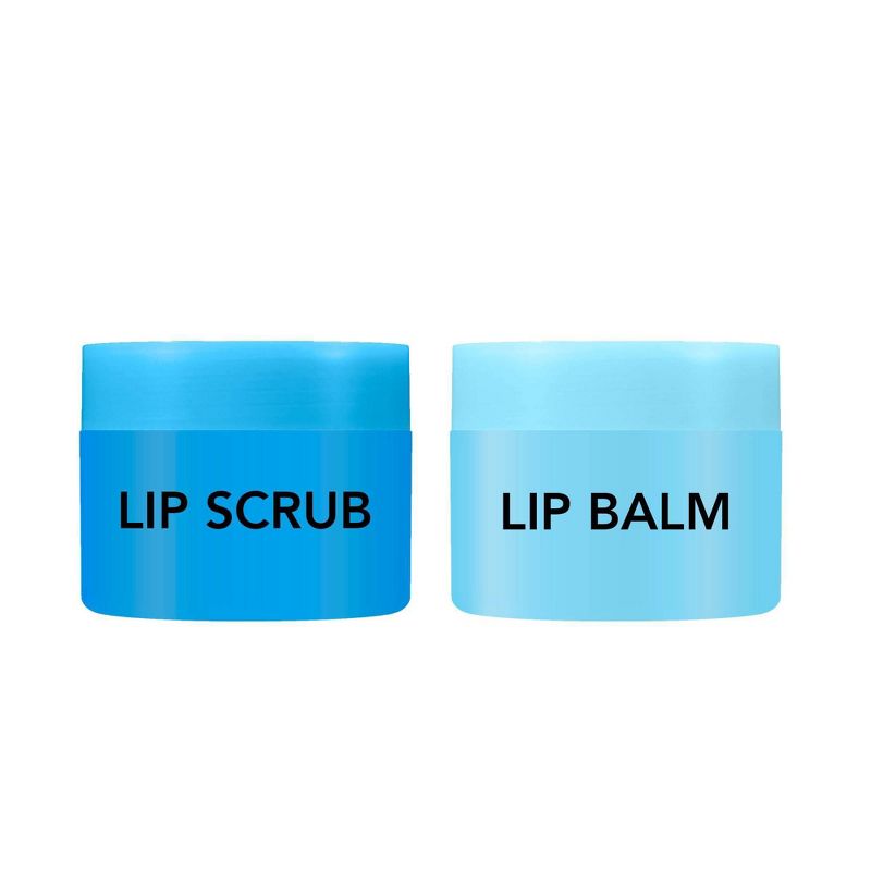 Holler and Glow Plump Pout Lip Scrub and Balm Set - Coconut - 0.17oz/2ct, 3 of 6