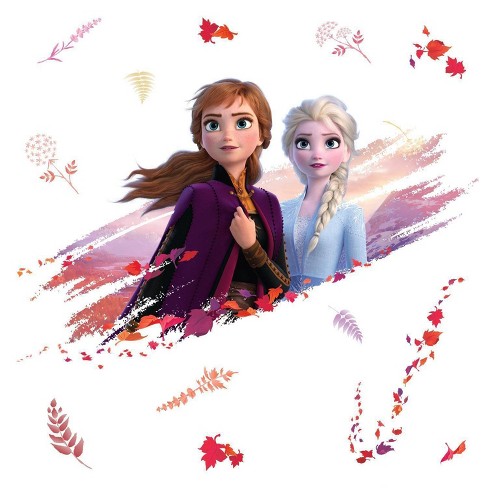 Frozen 2 Elsa & Anna Peel & Stick Giant Kids' Wall Decal - Roommates :  Target