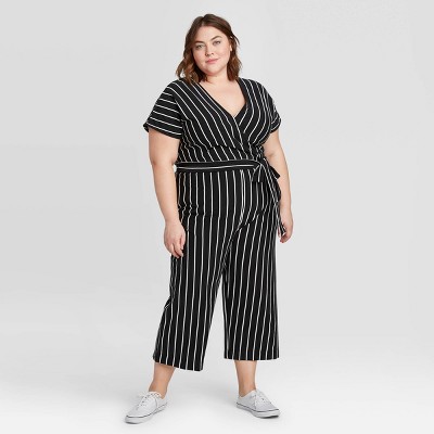 short sleeve v neck jumpsuit