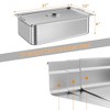 6 Pack Full Size Food Pan, Deep Commercial Catering Hotel Pans with Handles, NSF Certified, Stainless Steel Anti-Jamming Steam Table Pan - 2 of 4