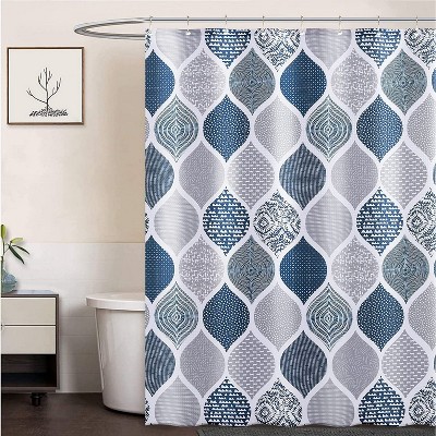 LunaLulinlk Shower Curtain Blue Shower Curtain