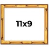 PosterPalooza | 11x9 Thin Bamboo Picture Frame, UV Acrylic, 2 Finishes - Gold and Brown - 2 of 4