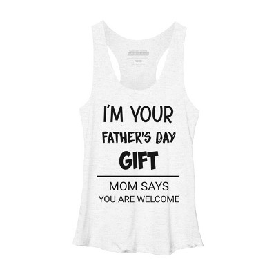 Women's Design By Humans I'm Your Father's Day Gift Black Text By sukhendu12 Racerback Tank Top