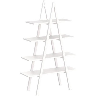 Tribesigns 65" 4-Tier Bookshelf, A-Shaped Open Book Display Organizer