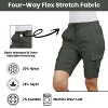 Galaxy By Harvic Women's Loose Fit Super Flex Stretch Cargo Jogger Shorts - 4 of 4