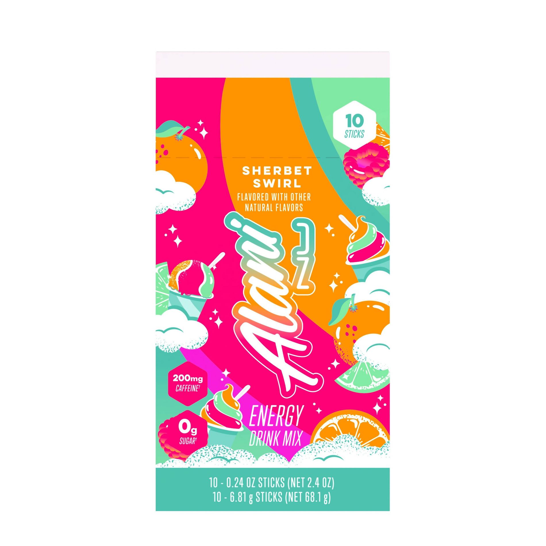 Alani Nu Sherbet Swirl Energy Drink - 2.4oz/10pk