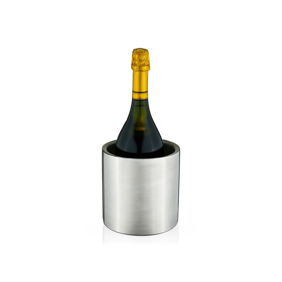 Viski Harrison Double Walled Insulated Stainless Steel Ice Bucket with Lid for Wine and Champagne, Home Bar Gifts for Men and Women, 2L, Silver - thumbnail 7