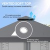Resenkos Outdoor Garden Gazebo, Sunshade Gazebo Canopy,10' x 11.5' Double Roof Outdoor Gazebo Canopy Shelter w/Tree Motifs Corner Frame and Netting, - 4 of 4
