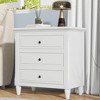 YOOCOZZ Modern 3-Drawer Bedside Cabinet & Nightstand with Metal Sliding Rails - 3 of 4