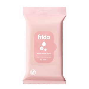 Frida Mom Breast Pump Wipes, Travel Essential Accessory Set for