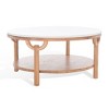 Puck Marble Top Round Coffee Table - SFV2305 - Safavieh Couture - 3 of 4