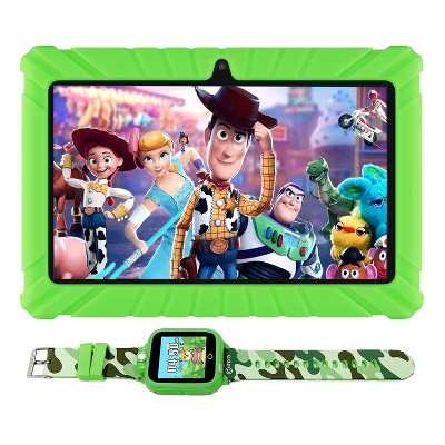 Contixo Kids Tablet V8 Bundle with Smart Watch, 7-inch Hd, Ages 3-7 With Camera, Parental Control, 16gb, Wifi, Learning Tablet