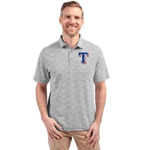 Texas Rangers Cutter & Buck Virtue Eco Pique Botanical Print Recycled Mens Polo - 1 of 1