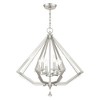 Livex Lighting Diamond 6 - Light Chandelier in  Brushed Nickel - 4 of 4