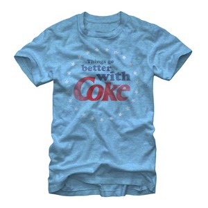 Men's Coca Cola Stars Go Better With Coke T-Shirt - 1 of 3