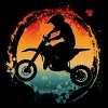 Men's Design By Humans retro motorcycle rider vintage By punsalan T-Shirt - 2 of 2