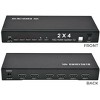 Monoprice Blackbird 4K 2x4 HDMI Splitter And Switch - Black | 4k @ 30Hz Dolby TrueHD Support And Built in Automatically Adjusting Amplifier - image 3 of 4