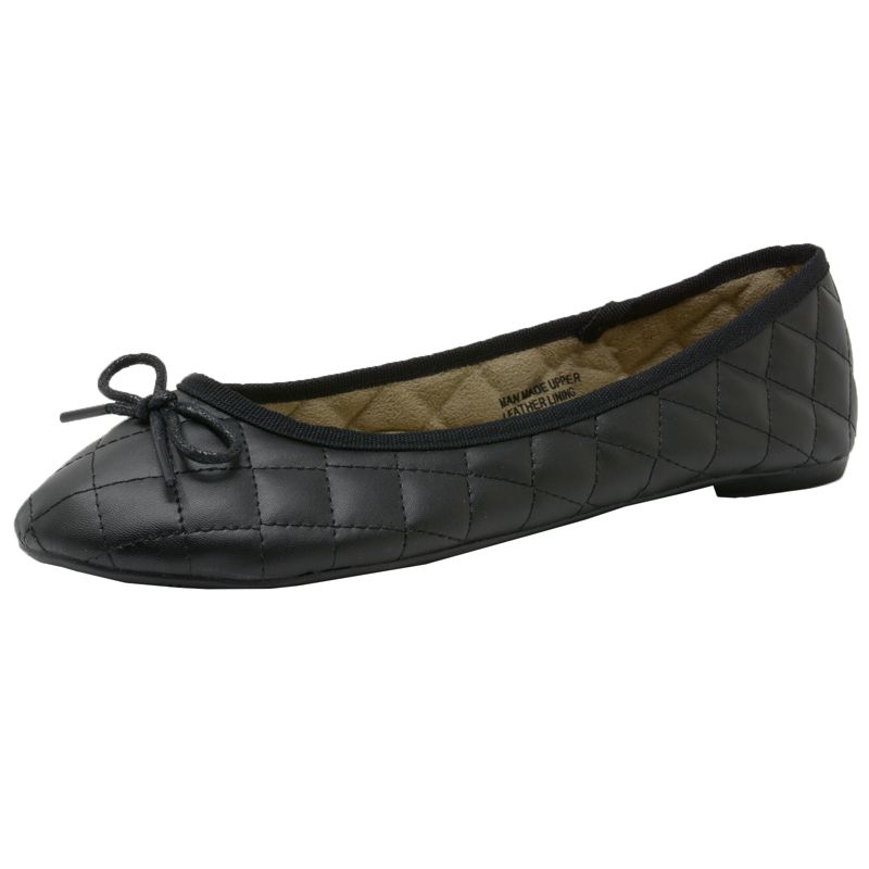 Alpine Swiss Womens Patent Leather Aster Slip On Ballet Flats, 1 of 9