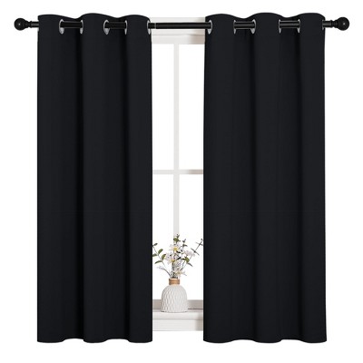 NICETOWN Grommet Top Blackout Curtains, Thermal Insulated Noise Reducing Window Drapes (Set of 2)