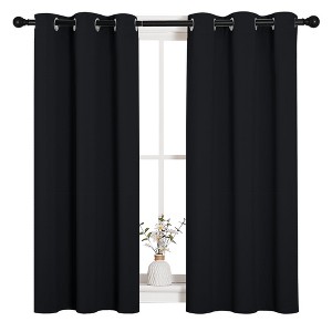 NICETOWN Grommet Top Blackout Curtains, Thermal Insulated Noise Reducing Window Drapes (Set of 2) - 1 of 4