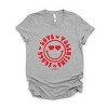 S.W.Smiley Peace Love Valentine Smiley - Women's Short Sleeve Graphic T-Shirt - 3 of 4