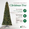 Home Heritage Cashmere Quick Set 12 Foot Pine Pre-Lit Artificial Christmas Tree Holiday Decor with 800 Color-Changing LED Lights, Green - 2 of 4