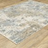Captiv8e Designs Harmony Modern Distressed Abstract Beige/Blue Area Rug - 2 of 4