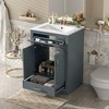 KWPZQEB Bathroom Vanity, 24" Bathroom Vanity with Ceramic Sink, Modern Wood Bathroom Cabinet with Tip-out Drawer & 2 Doors - 3 of 4