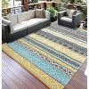 Coucheta Reversible Outdoor Rug , Waterproof Plastic Straw Patio Mat for Camping, RV & Deck, Easy Clean & Portable,Multi-Color & Size - 3 of 4