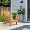 Syemin Patio Accent Chairs, Adirondack Patio Chairs , Lawn Chairs for Patio, Garden, Poolside, Lawn, Outdoor Relaxation, Brown, 29.5" * 37.8" * 37.4" - 2 of 4