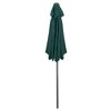 Northlight 6.5' Octagon Outdoor Patio Market Umbrella with Hand Crank - Hunter Green - 4 of 4