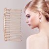 Unique Bargains No Slip Classic Hair Side Combs Accessories Metal 4 Pcs - 3 of 4