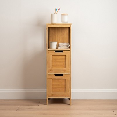Evideco French Home Goods Miami Slim Bathroom Storage Cabinet White ...